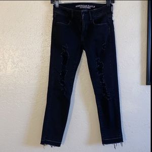 American Eagle Jeggins Crop Size 0